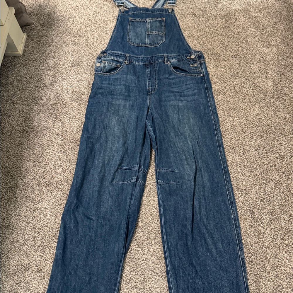 Risen Barrel Denim Overalls